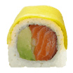 Mango Top Rolls Sake (8 Stück)
